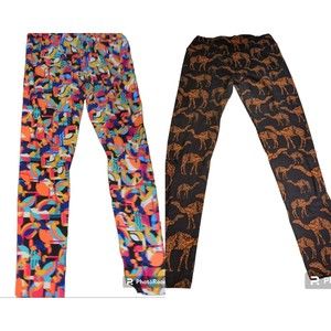 Lularoe Leggings One Size OS Multicolor Toucan  Birds Bright Colors.